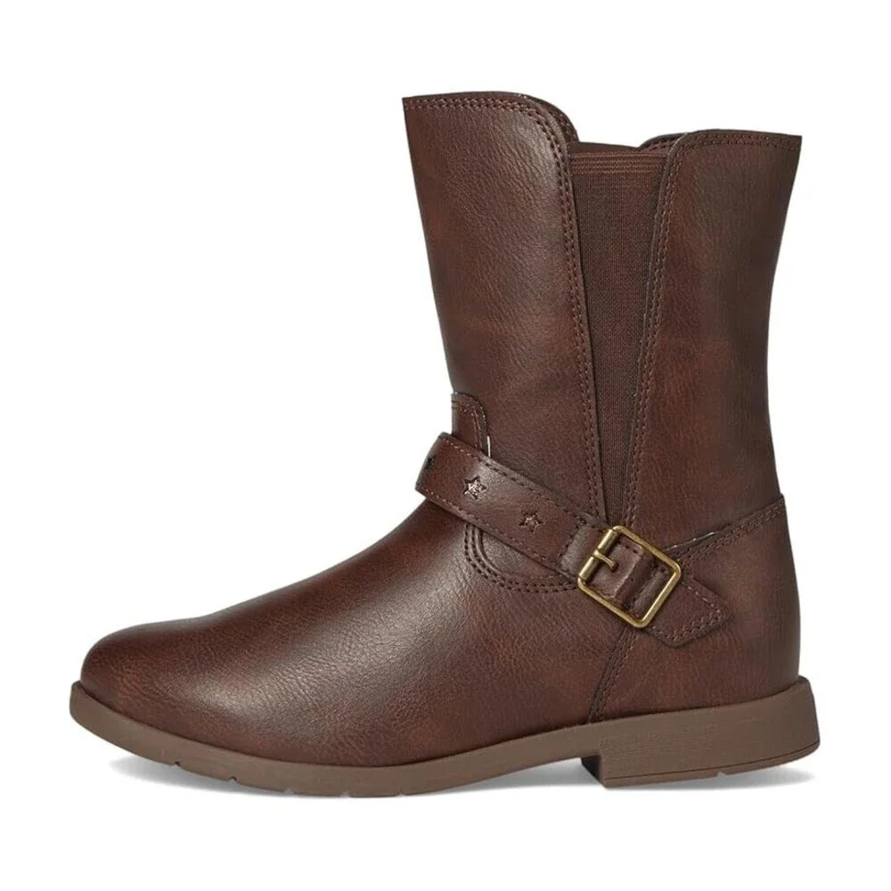 Stride Rite SR Lizz CG039001 Boots Kids Brown Leather Mid Calf Western ZOGG698